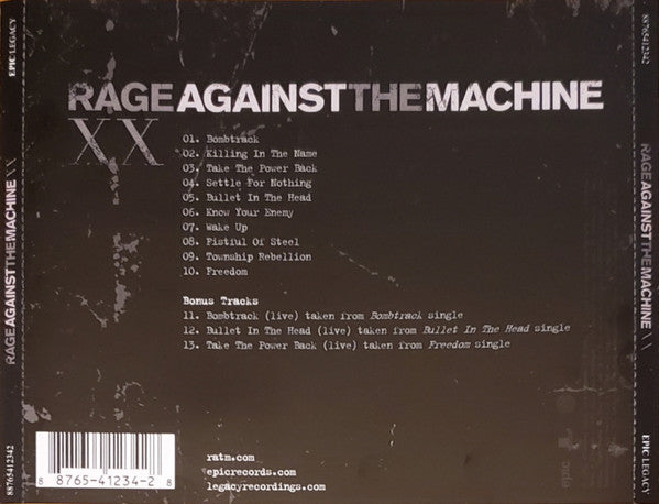 Rage Against The Machine – Rage Against The Machine XX