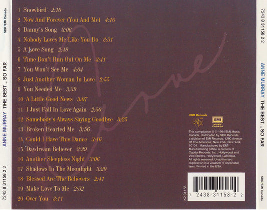 Anne Murray – The Best So Far