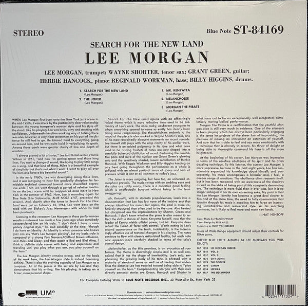 Lee Morgan – Search For The New Land(BLUE NOTE)
