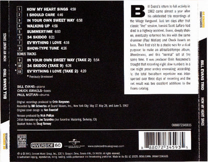 Bill Evans Trio – How My Heart Sings!