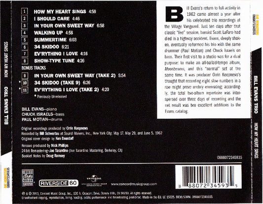 Bill Evans Trio – How My Heart Sings!