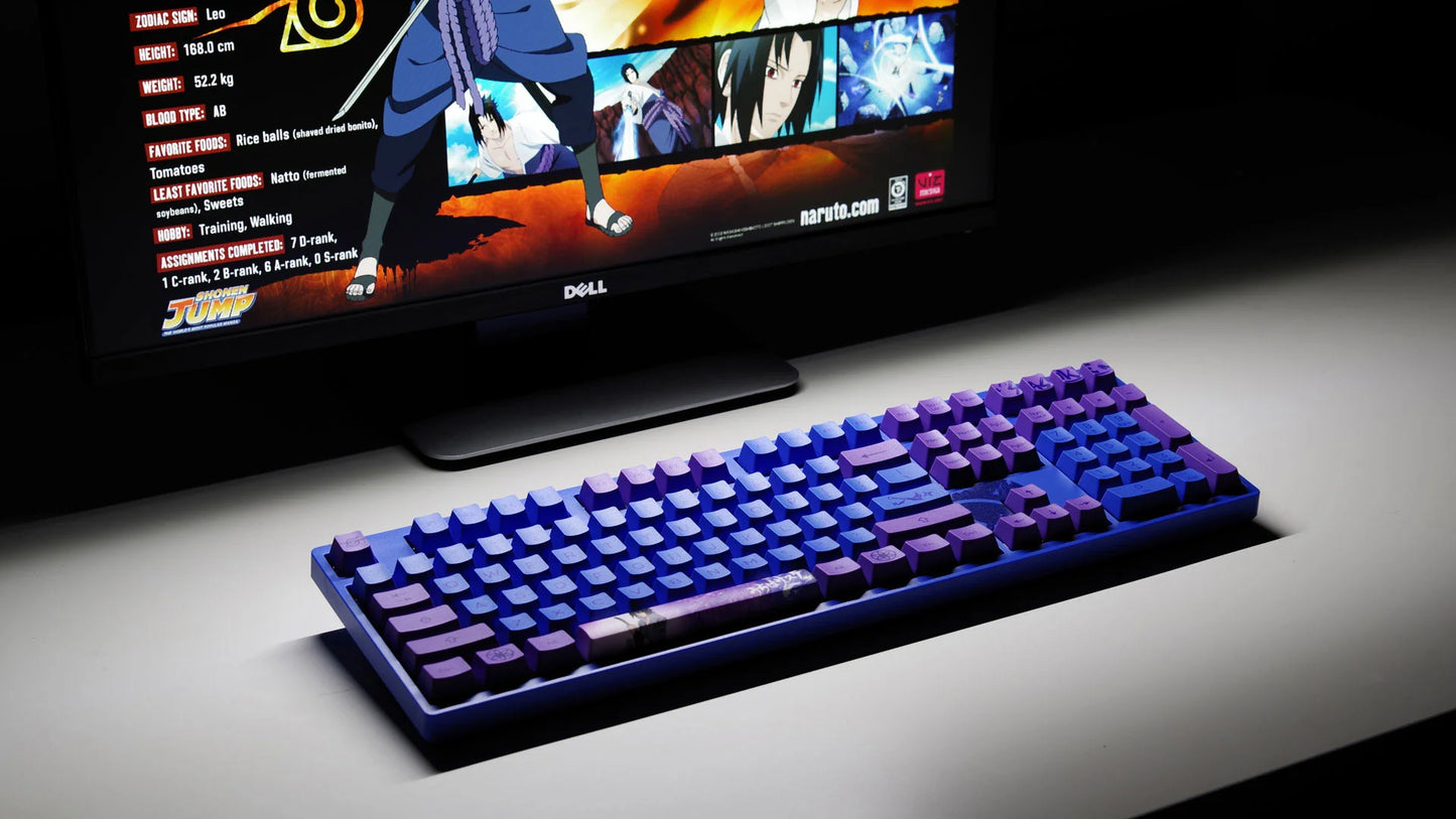 Akko 108K Naruto Sasuke 3108 Orange Switch Keyboard