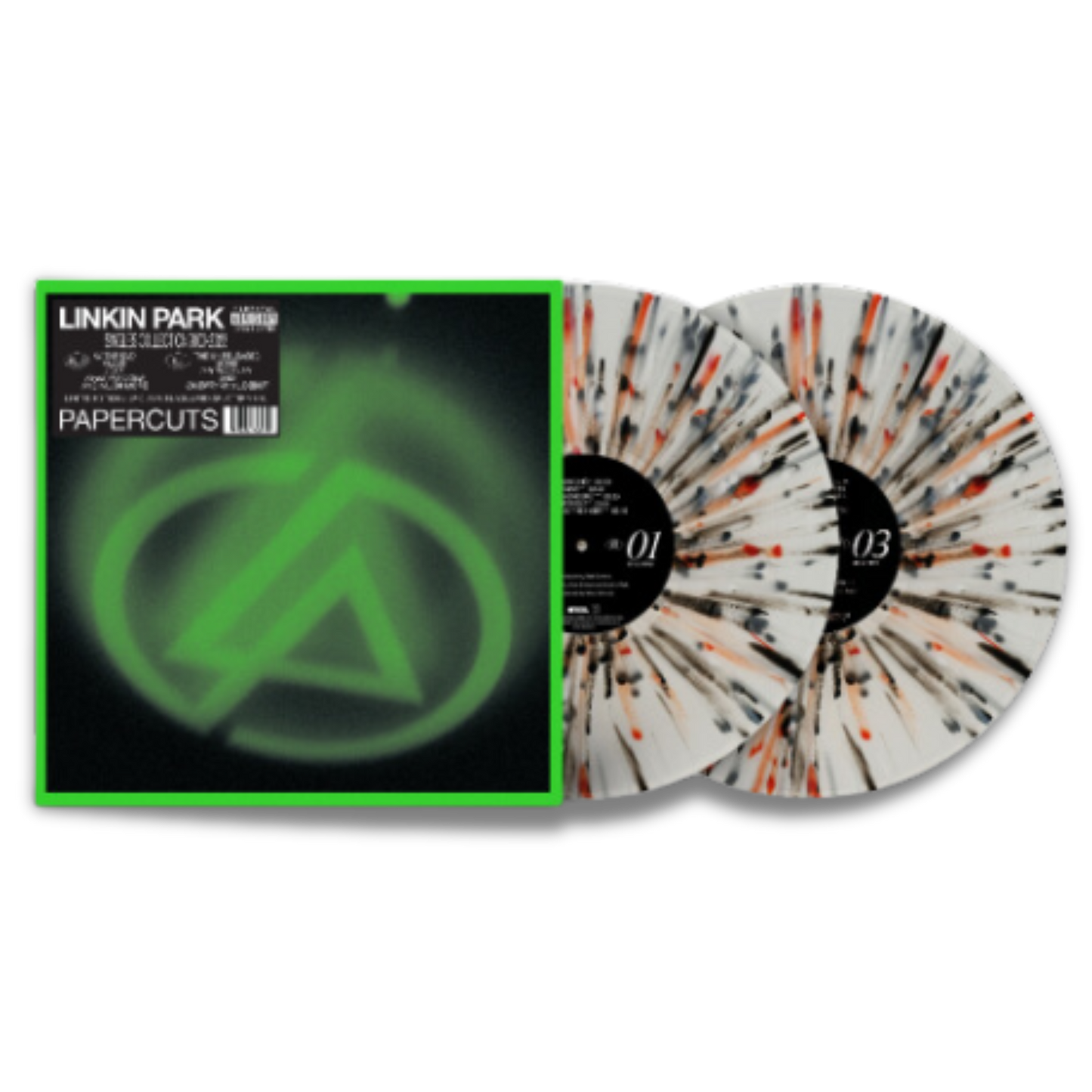 Linkin Park – Papercuts (Clear with Black/White/Red Splatter Vinyl, 2LP)