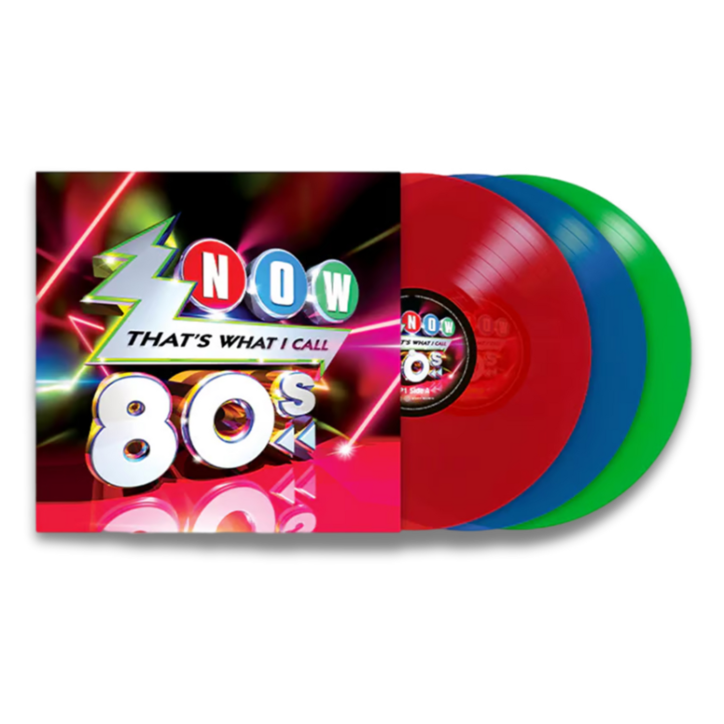 Various – Now That's What I Call 80s (3LP, Red, Blue, Green Vinyl)