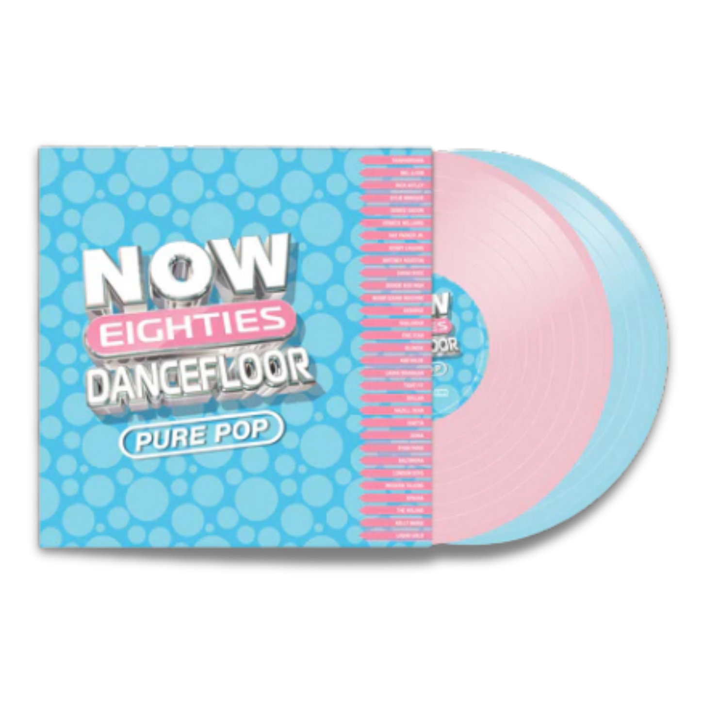 Various – Now Eighties Dancefloor Pure Pop (2LP, Baby Pink & Baby Blue Vinyl)