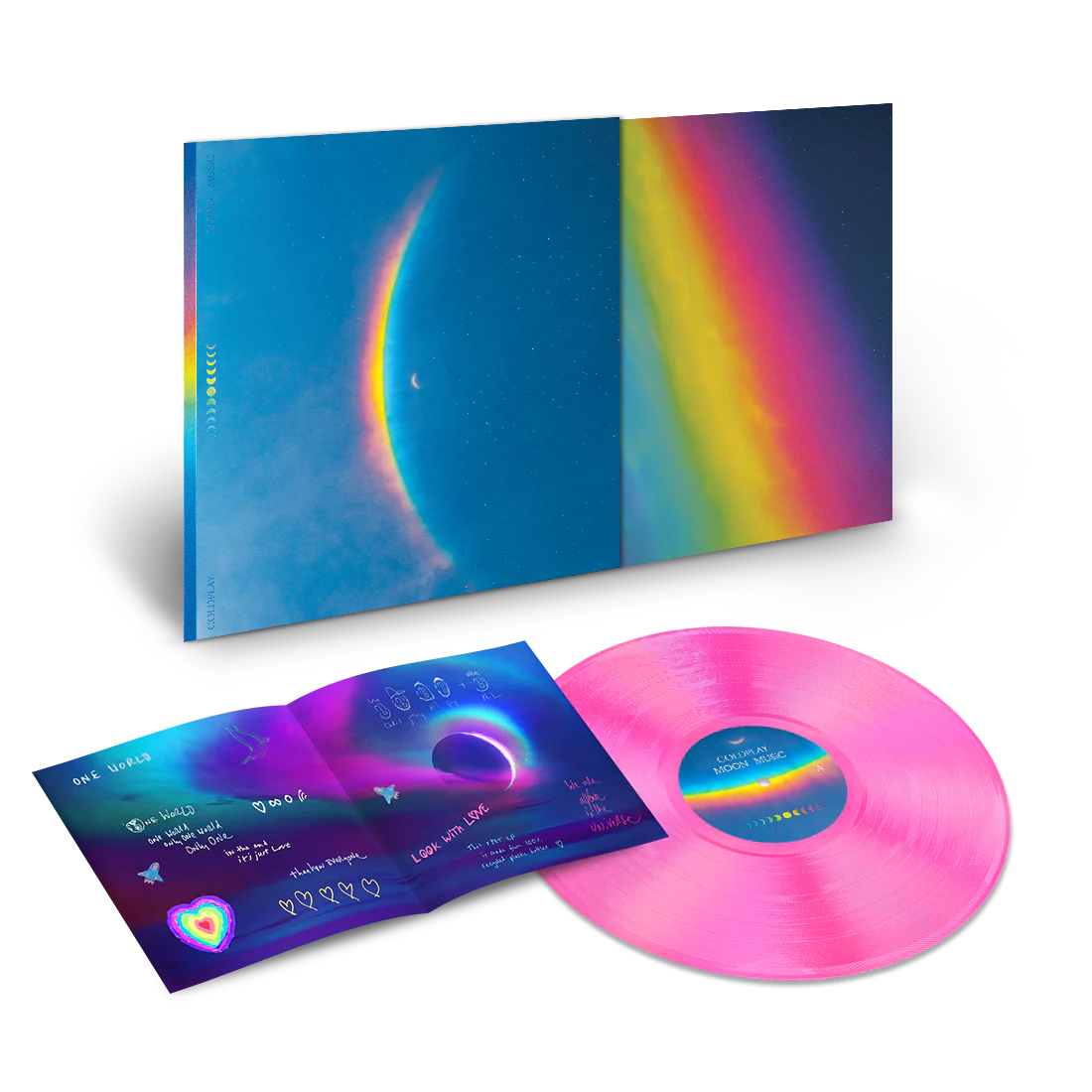 Coldplay – Moon Music (Transparent Pink, Recycled Plastic Bottles, 140g Vinyl)