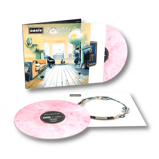 Oasis – Definitely Maybe (2LP, Red and White [Strawberries & Cream] Vinyl, 30th Anniversary)