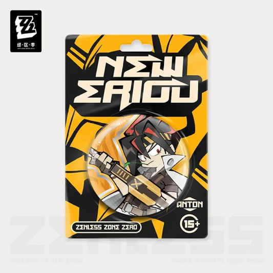 Anton – Zenless Zone Zero Belobog Heavy Industries Chibi Badge