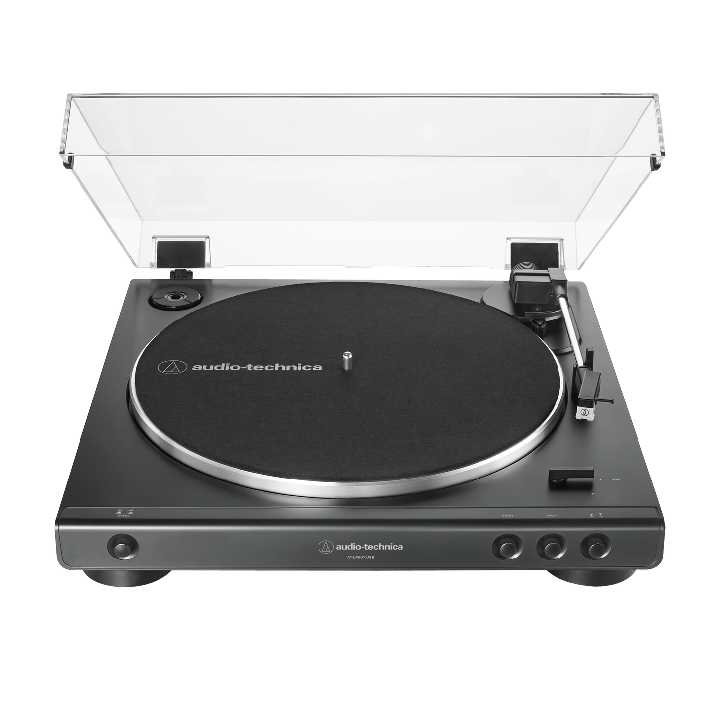 AT-LP60XUSB Fully Automatic Belt-Drive Turntable (USB & Analog) (Black)