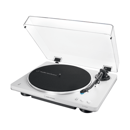 AT-LP70XBT Fully Automatic Wireless Belt-Drive Turntable (White Silver)