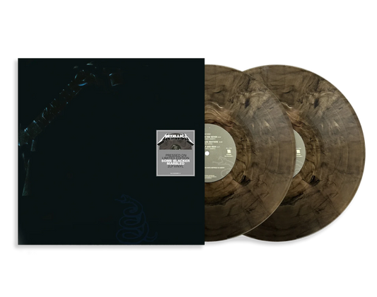 Metallica – The Black Album (Limited Edition, Reissue, Remastered, 180g, Clear with Black Marble (Some Blacker Marbled) Vinyl, 2LP)