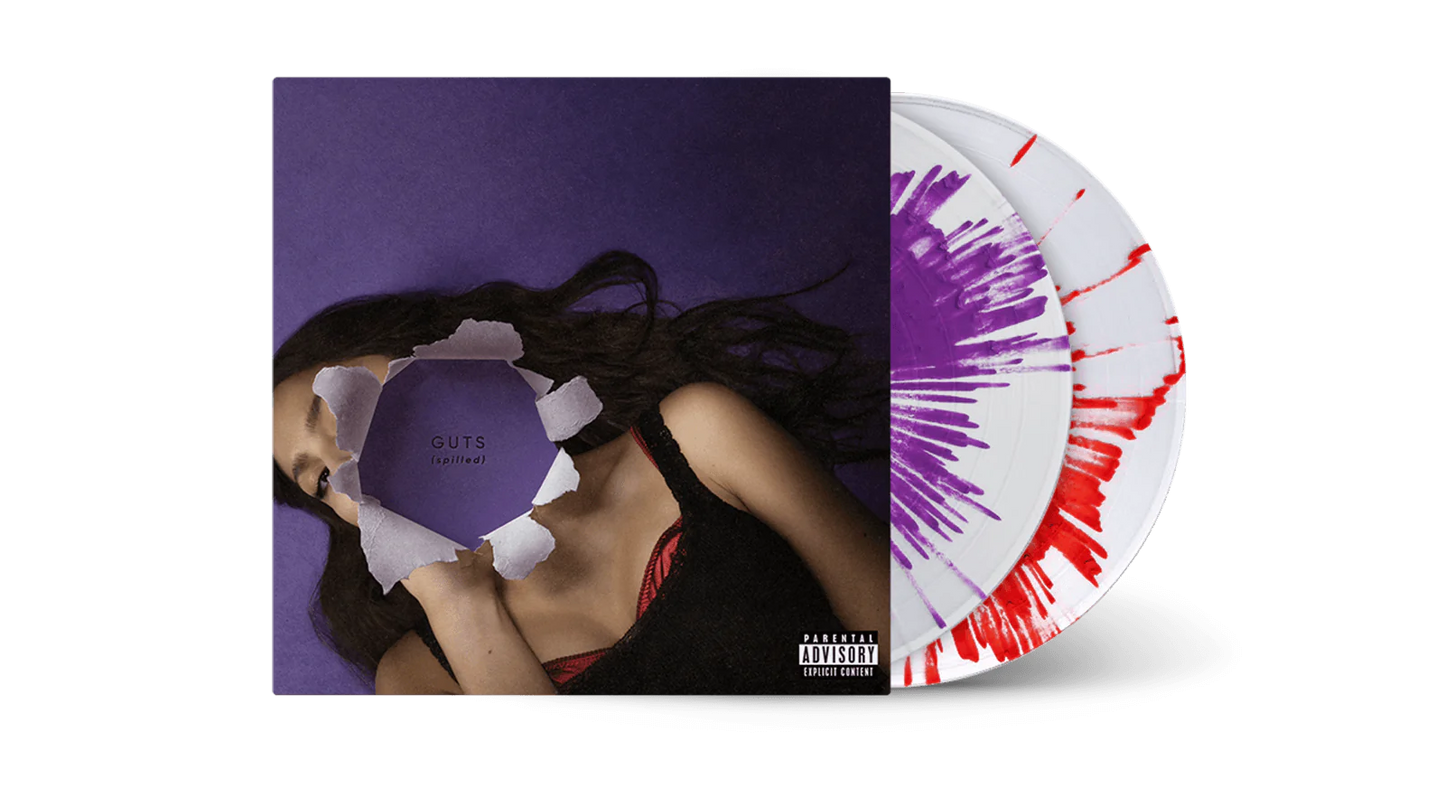 Olivia Rodrigo – Guts (Spilled) (2LP, Clear w/ Red Splatter & Clear w/ Purple Splatter Vinyl)