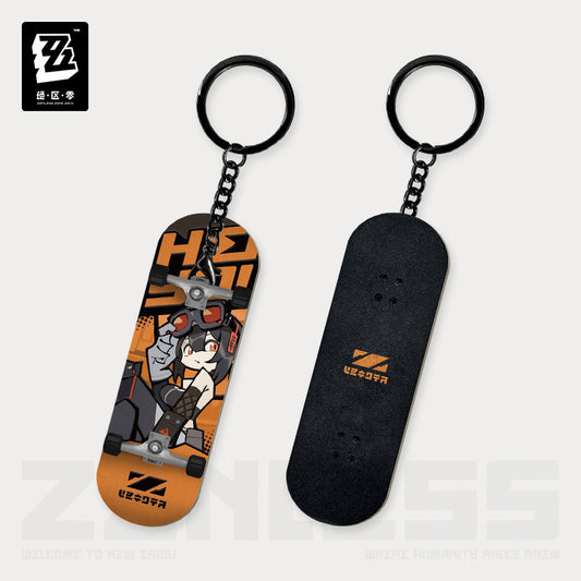 Grace – Zenless Zone Zero Cunning Hares Chibi Fingertip Skateboard Keychain New Eridu Series