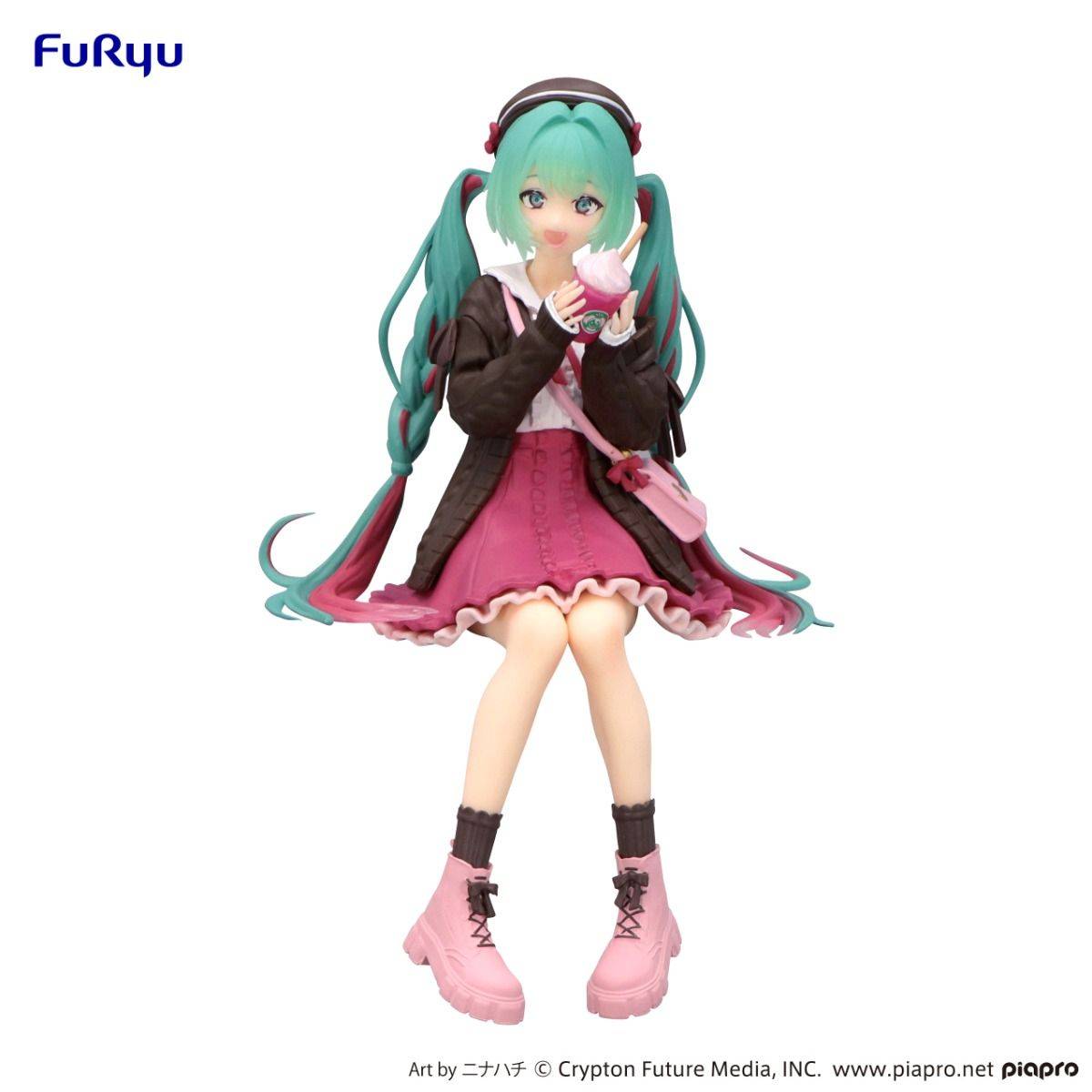 Hatsune Miku: -Autumn Date Pink Color ver.- Noodle Stopper Figure