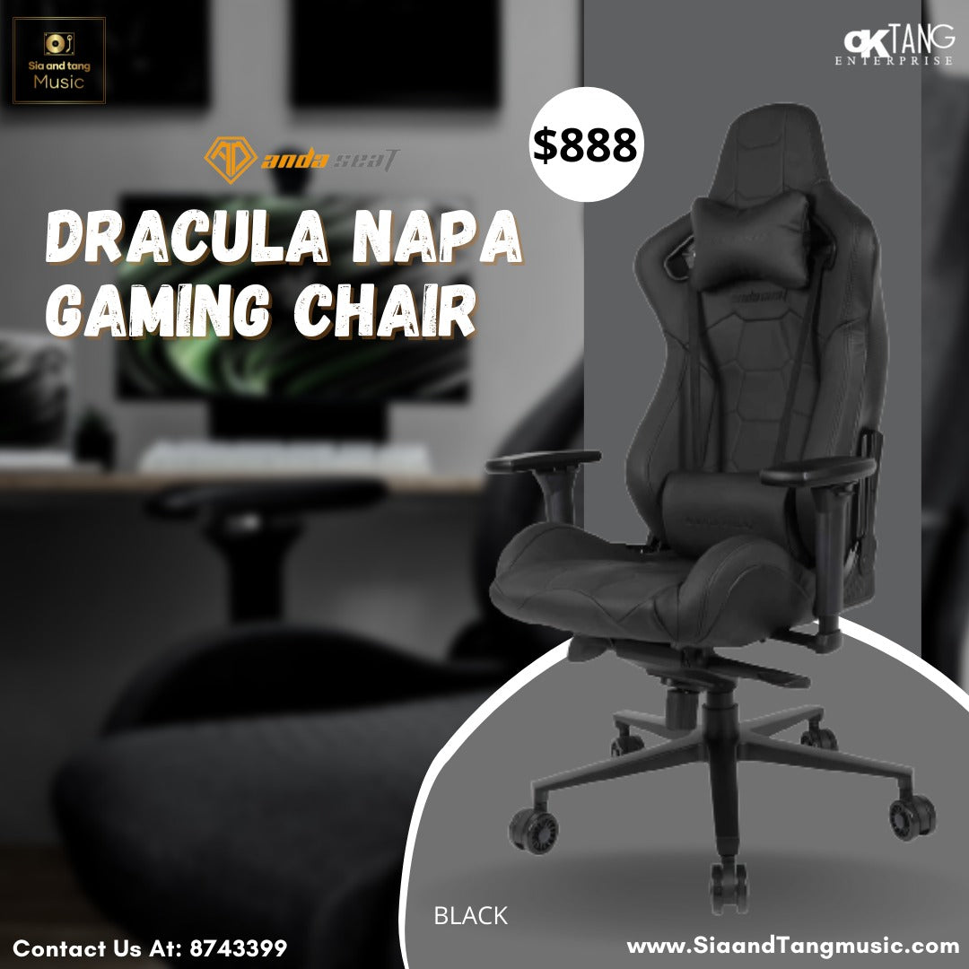 ANDASEAT DRACULA NAPA GAMING CHAIR -BLACK