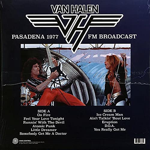 Van Halen -Live in Pasadena 1977 FM Broadcast