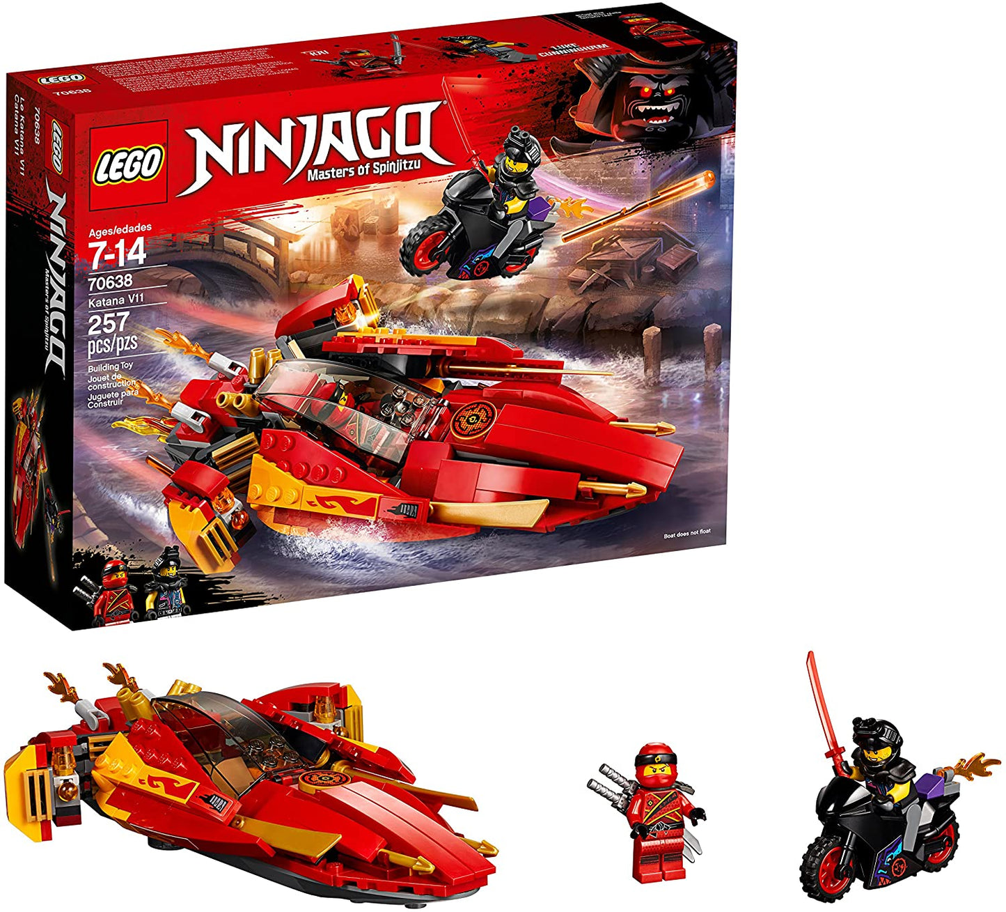 LEGO NINJAGO Katana V11 70638 Building Kit (257 Pieces)