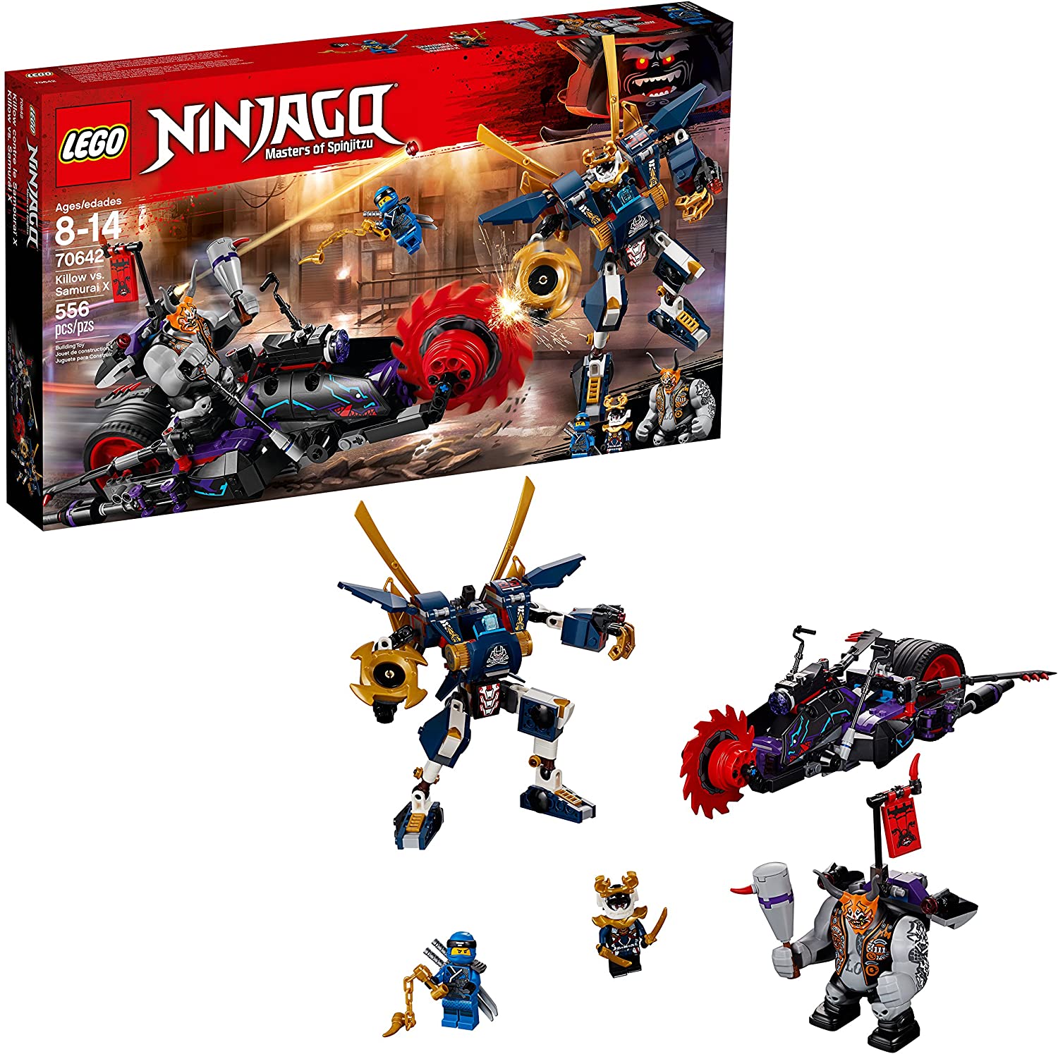LEGO NINJAGO Killow vs. Samurai X 70642 Building Kit (556 Piece)