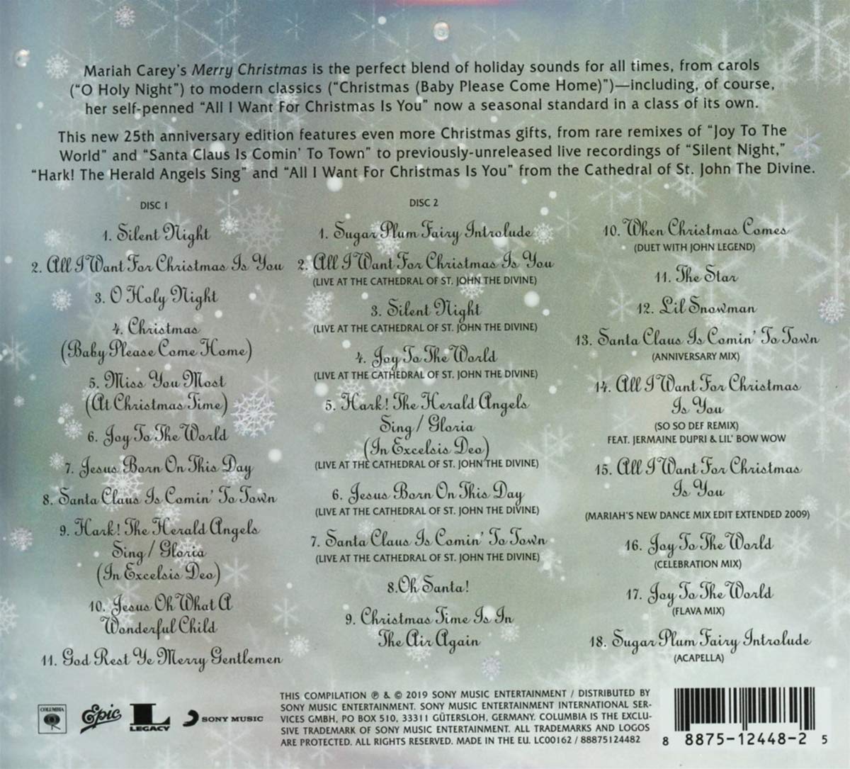 Mariah Carey -Merry Christmas Deluxe Anniversary Edition