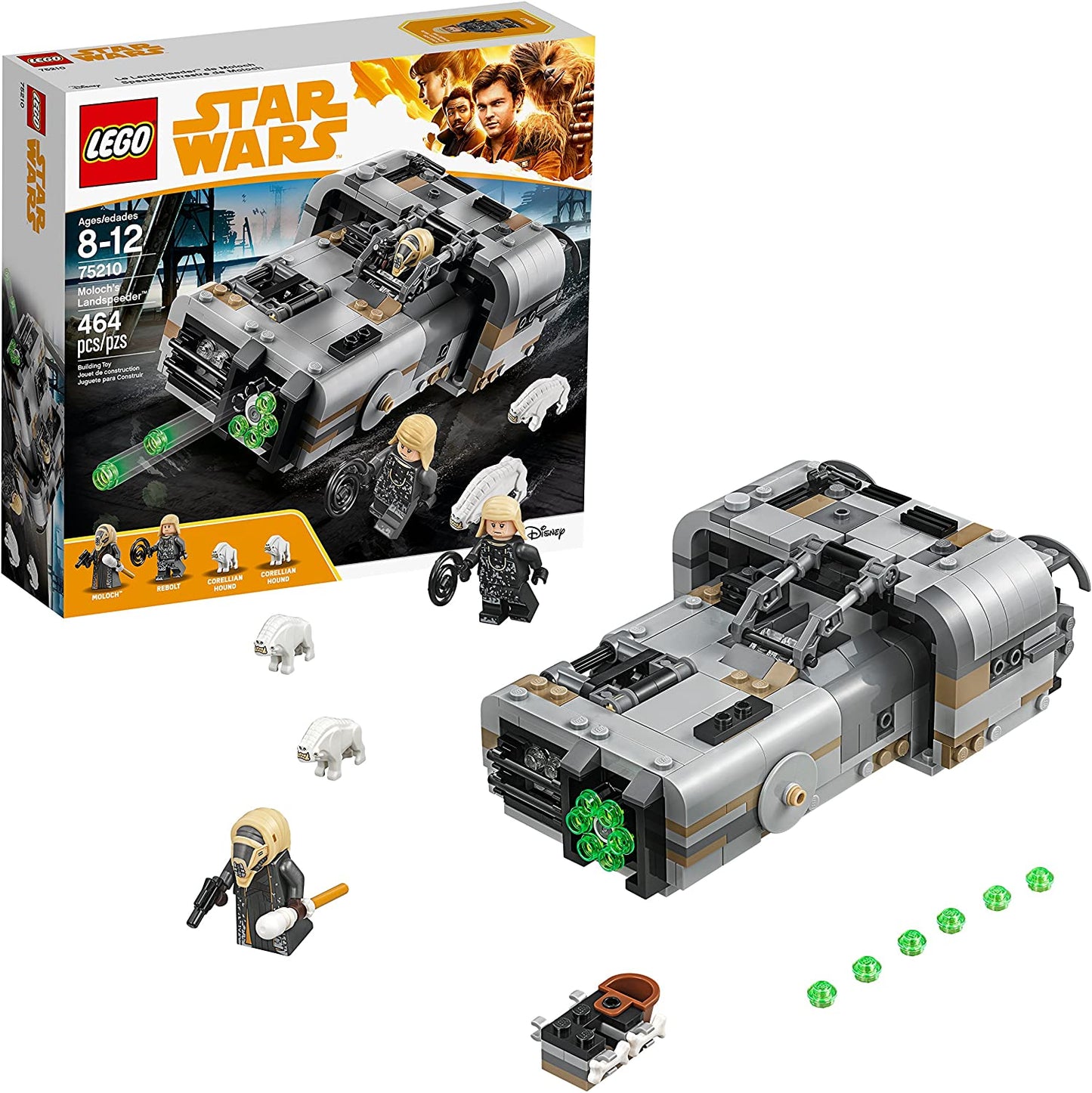 LEGO Star Wars Solo: A Star Wars Story Moloch’s Landspeeder 75210 Building Kit (464 Piece)