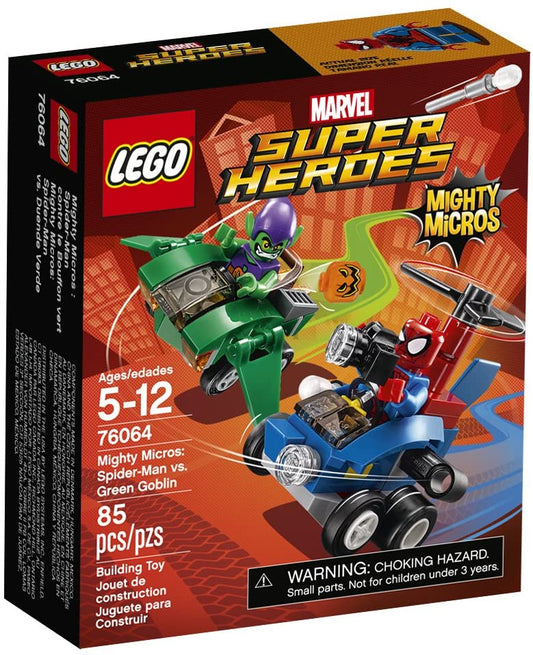 LEGO Super Heroes Mighty Micros: Spider-Man vs Green Goblin 76064 Building Kit (85 Piece)