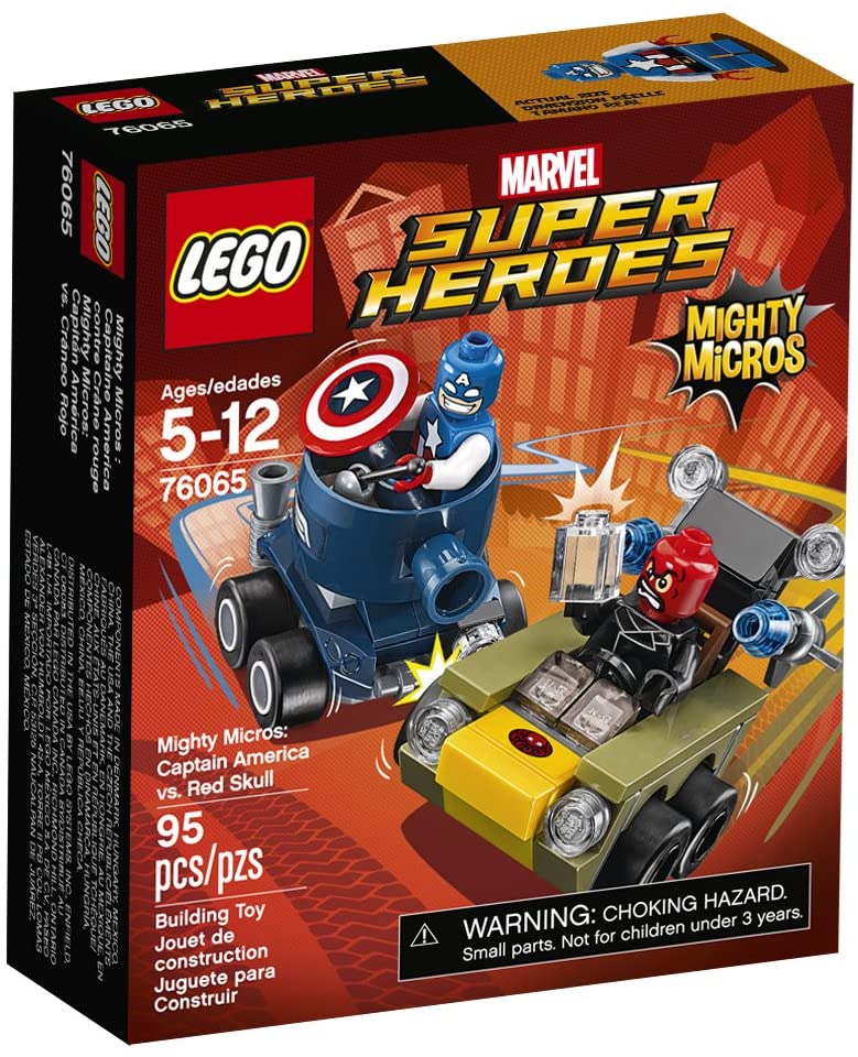 LEGO Super Heroes Mighty Micros: Captain America vs Red Skull 76065 Building Kit (95 Piece)