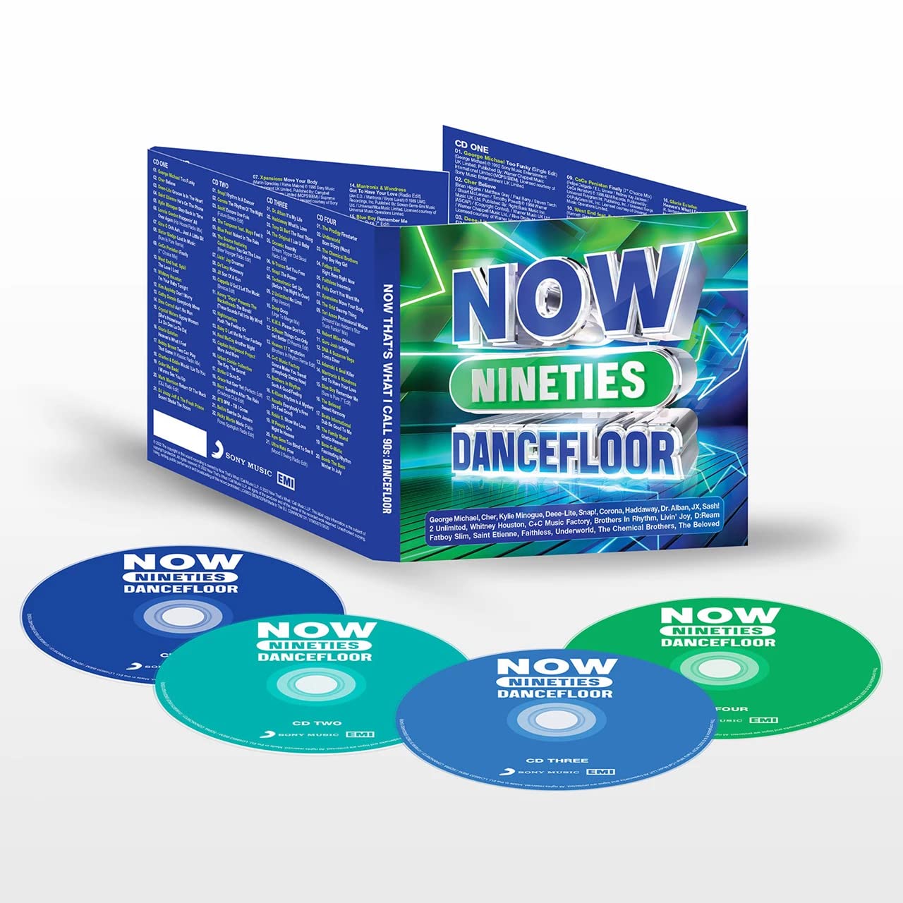 NOW Nineties Dancefloor (4CD, Compilation, Stereo)