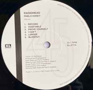 Radiohead - Pablo Honey (180g) – siaandtangmusic