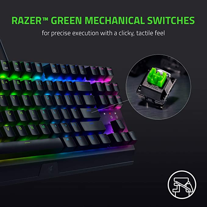 RAZER BLACKWIDOW V3 TENKEYLESS - MECHANICAL GAMING KEYBOARD