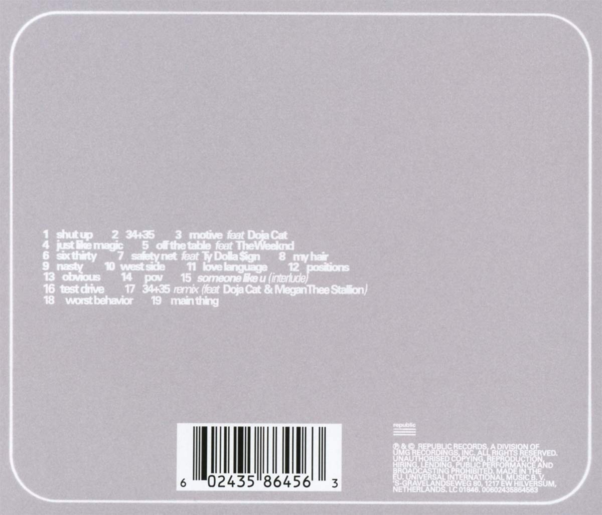 Ariana Grande - Positions (Deluxe Edition)