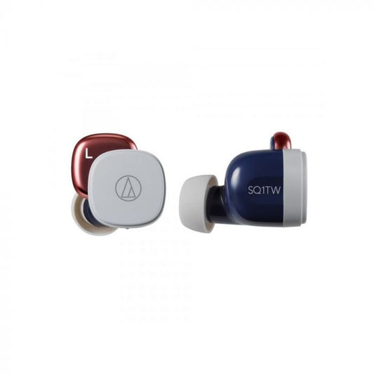 AUDIO TECHNICA ATH-SQ1TW IN-EAR HEADPHONE - NAVY RED