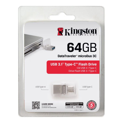 KINGSTON 64GB DTDUO3C 3.1TYPE-C USB FLASH DRIVE DTDUO3C/64GB