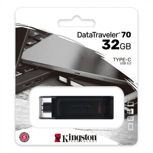KINGSTON 32GB DT70/32GB 3.2 USB-C FLASH DRIVE