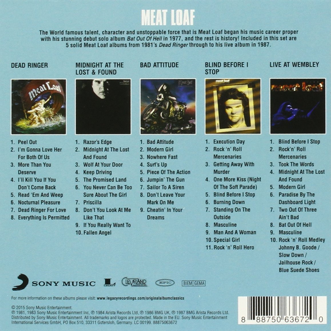 Meat loaf-Original Album Classics (5CD)