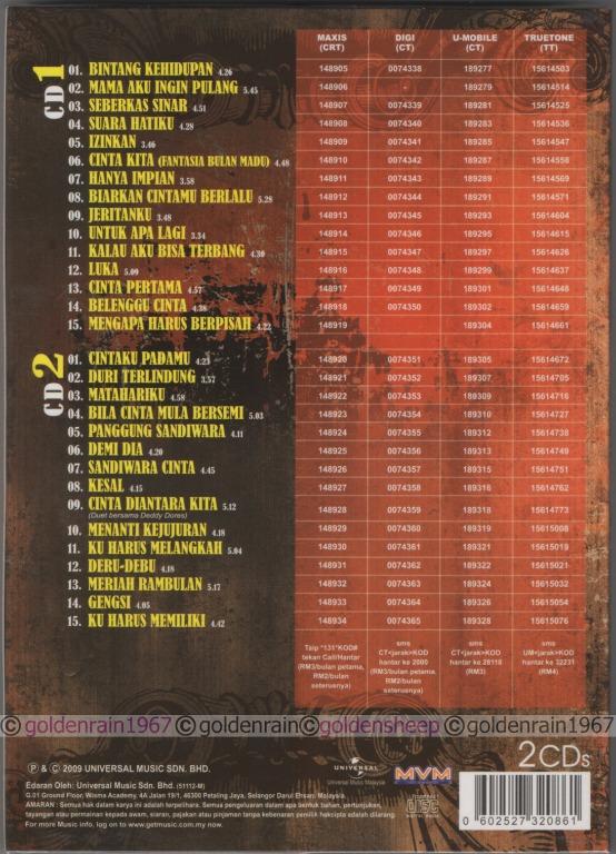 NIKE ARDILLA - Lagenda Hits (Bintang Kehidupan & Mama Aku Ingin Pulang) 2009 UNIVERSAL MUSIC 2 CD SET + SLIPCASE