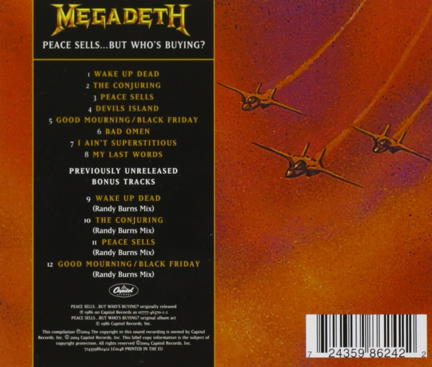 Megadeth -Peace Sells...But Who's Buying?