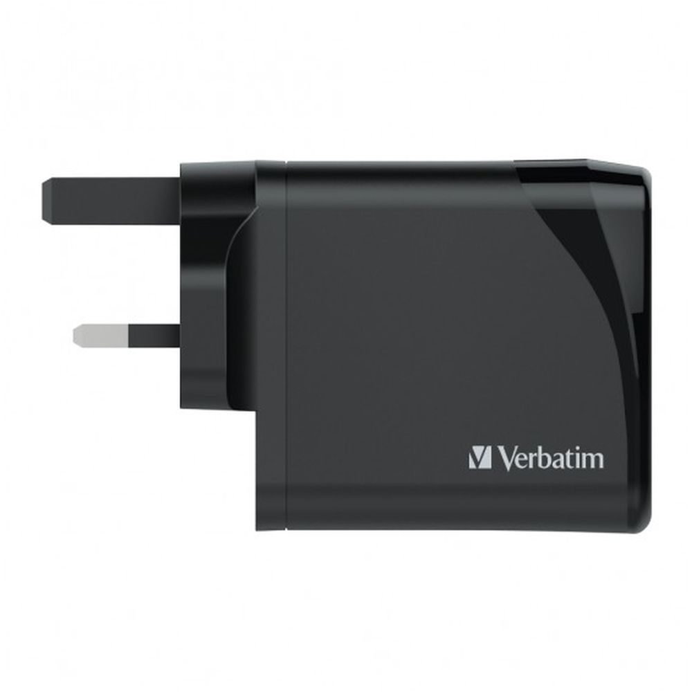 VERBATIM 36W DUAL PORT QC3.0 USB CHARGER - BLACK #66346