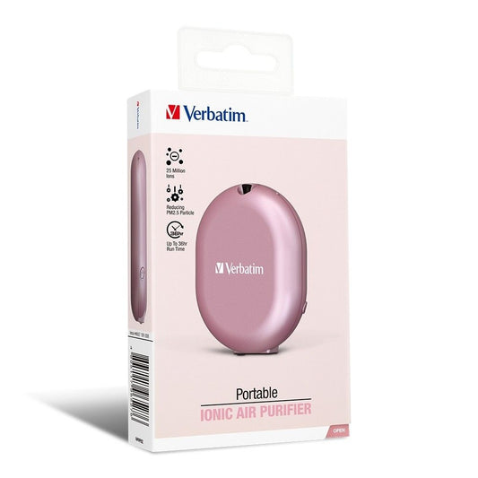 VERBATIM PORTABLE IONIC AIR PURIFIER - PINK #66527